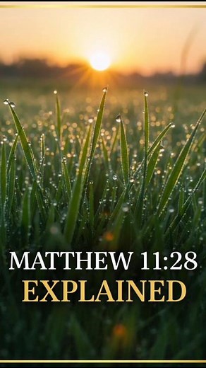 Matthew 11:28 Explained | Rest in Jesus.
