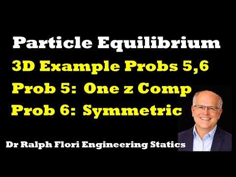 Particle Equilibrium 3D Example Problems 5,6