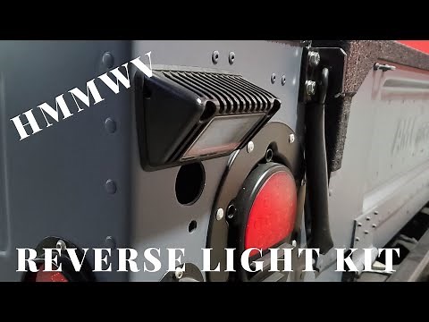 HMMWV Reverse light kit Installation Black Dog Customs