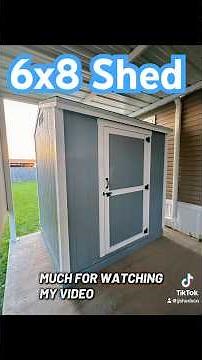 Building a 6x8 shed in one day #gardenshed #rgv956 #construction