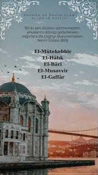 İsimlerinin hakkı için bizi arındır ve bağışla Allah’ım