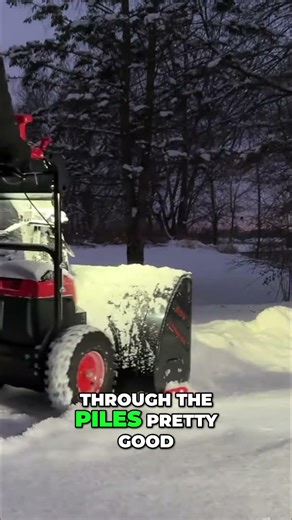 PowerSmart Snowblower Tackles Deep Plow Piles #shorts