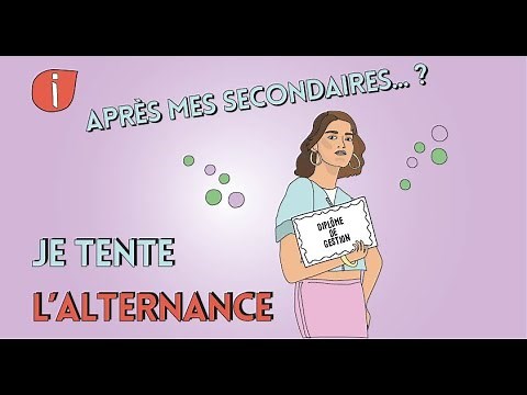 Après mes secondaires? Je suis une formation en alternance