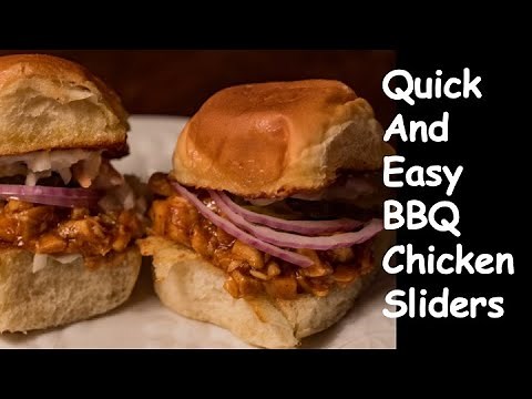 Quick & Easy BBQ Chicken Sliders with Costco Rotisserie Chicken