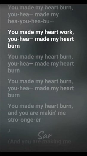 heartburn (lyrics) - tenseoh