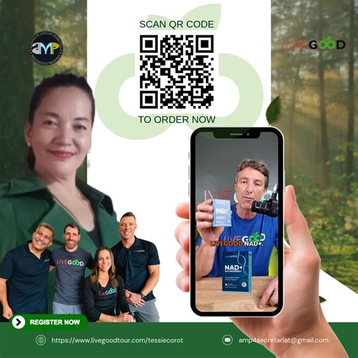 🧬 Dr. Ryan introduces NAD — here’s why it matters 🧬 NAD (Nicotinamide Adenine Dinucleotide) is one of the most important molecules in your body. It plays a critical role in how your cells create energy, repair themselves, and age. As we get older, NAD levels naturally decline — which can impact: ⚡ Energy levels 🧠 Mental clarity & focus 🛠️ Cellular repair 🔥 Metabolism 🧓 Healthy aging That’s why NAD support has become one of the most exciting areas in modern wellness. And LiveGood does it di