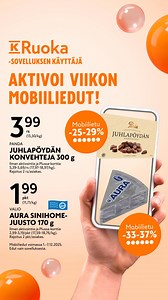 Aktivoi tämän viikon mobiilietu K-Ruoka-sovelluksessa! | K-Plussa