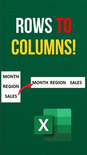 Transpose Data in Excel with 1 Shortcut | Rows → Columns