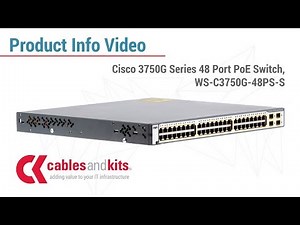 Product Info: Cisco 3750G Series 48 Port Switch, WS-C3750G-48PS-S