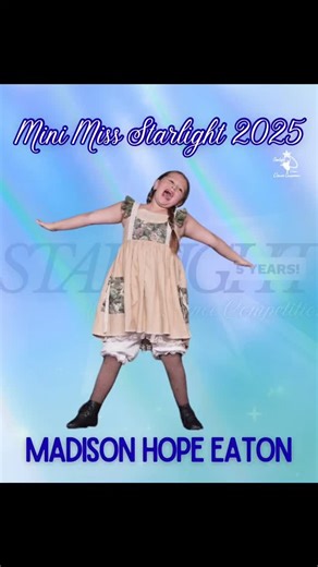 Maddie Hope / Dancer/ Model (mom run) on Instagram: "I am so honored to be Mini Miss Starlight and Mini Miss Starlight Vocal title holder for the @starlightdancecompetition 5 yr anniversary competition!!!! See you this Sunday for the World Championships of 2025!! I am sad to see these solos retire but I am working on something new for 2026!!! #maddiehope #tinydancer #tinydynamo #minimissstarlight2025 #starlightdancecompetition #starlightdancecompetitionambassador"
