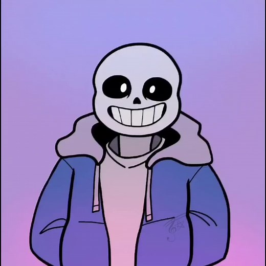 Animation for Birthday Celebration with Sans Undertale