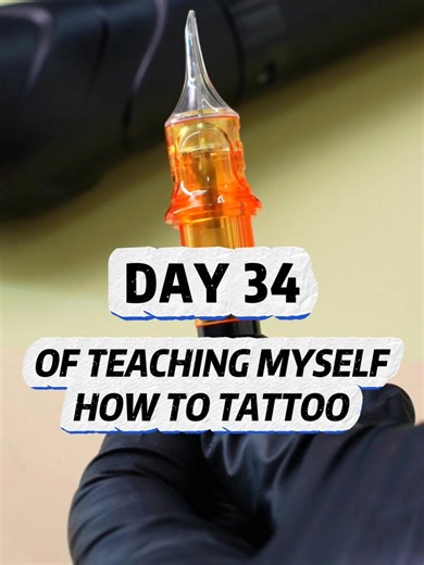 Still practicing. Simple lines, soft feelings. Using the CNC E402 tattoo pen. #tattooartist #tattooingprocess #tattoopractice #fakeskintattoopractice#fakeskintattoopractice #tattoolife #foryoupage