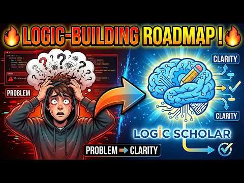 Logic-Building Roadmap for Beginner Students/Programmers 🧠| Stop Memorizing, Start Thinking! #logic