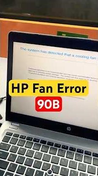How to Fix HP Laptop Error 90B | Cooling Fan Error Solution
