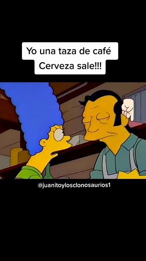 Marge y Homero: Café y Cerveza en Los Simpsons