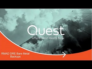 RMAD DRE Bare Metal Backups
