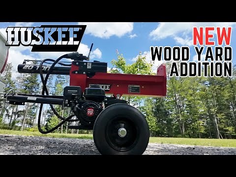 Ultimate 20 Ton Huskee Wood Splitter Review & Demo
