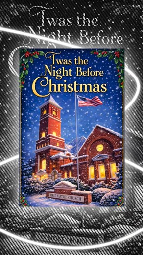 Twas the night before Christmas on dear Dixie Street, And the church lay in silence, peaceful and sweet. The steeple stood shining in the Carrollton night, Like a beacon of hope in the soft Christmas light. Pastor David was studying, Bible in hand, Preparing a sermon the Lord had planned. Rebecca rehearsed one last gentle line, Her voice drifting softly, holy and divine. Sometimes they sing duets, tender and bright, Maggie peeked in and whispered, “Ya’ll… not tonight.” She giggled and tiptoed ri