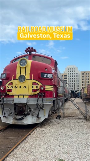 Spent the afternoon at the Galveston Railroad Museum! Walk through more than 40 restored locomotives and railcars inside the old Union Station at 25th and Strand. The life size travelers around the depot really do make it feel like another era 🚂 Tickets are $12 for adults, $6 for kids, and 2 and under are free. RailFest is April 25 to 26, 2026 if model trains are your thing! 😉 #LoveGalveston #TrainMuseum #TrainRide #RailRoadHistory | Galveston Island