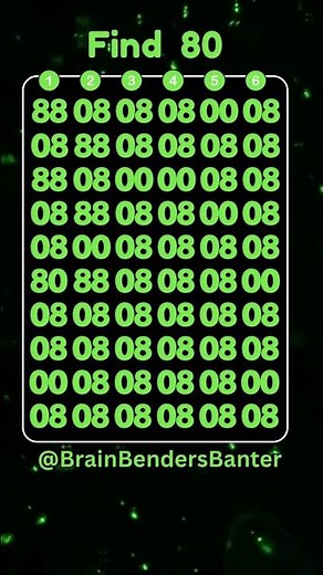 Test Your COGNITIVE Brain Skills With This FAST Number Game! #shorts