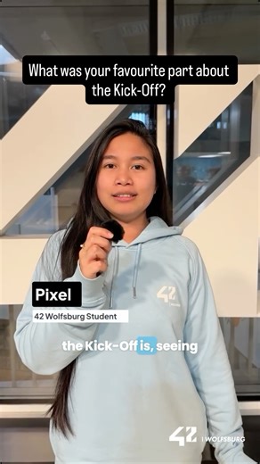 42 Wolfsburg | Coding School on Instagram: "🤝 Why our students love the 42 Kick-Off! They came back for the Coding, the Problem Solving, and the Community Events! If you're wondering what the 42 experience is really like, these interviews capture the energy. A new cohort is here, and they are ready to build! #42Wolfsburg #CodingSchool #StudentInterview #Piscine #TechTok #CodingLife #Community"
