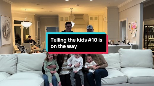 Surprised Pregnancy Announcement to Big Family