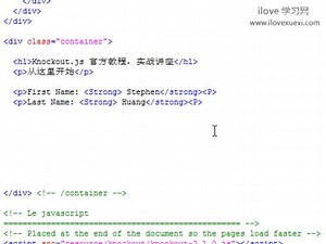 knockot.js视频教程第一课