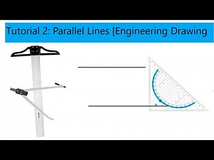 Tutorial2: How to construct parallel lines| How to draw parallel lines? Engineering Drawing