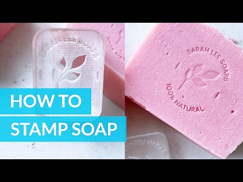 How to Stamp Cold Process Soap
