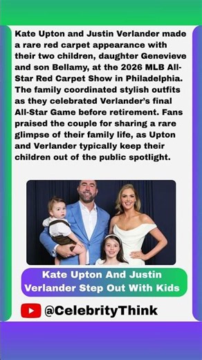 Kate Upton And Justin Verlander Make Rare Family Appearance #kateupton #justinverlander #mlb