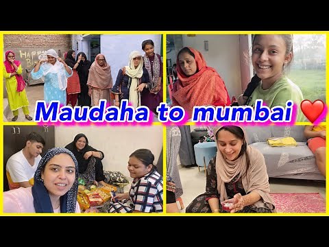 Maudaha to mumbai | everyone is crying 😢 | gifts for family ❤️ | ibrahim family vlogs