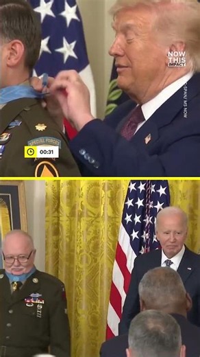 Trump vs Biden at Medal of Honor Ceremony