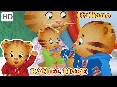 Daniel Tiger in Italiano - Mangiare e Lavarsi i Denti con la tua Sorella | Video per Bambini