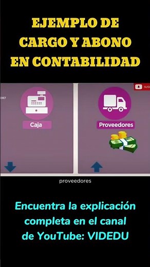 Ejemplo de CARGO y ABONO en Contabilidad #shorts