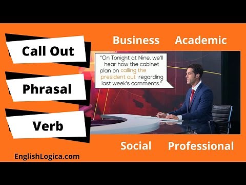 Call Out Phrasal Verb Meaning | How To Use Call Out in English | Business English Vocabulary