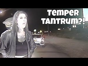 Entitled Woman Throws Temper Tantrums Trying to Get Out of Arrest