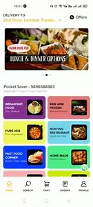 Hello Friends, Have you tried Ambala Cantt's latest trending Super Hyper Home Delivery App? It is called Pocket Saver. It is a fully loaded hyper local app having Ambala Cantt's top brands and local stores online. Best part is all the items listed are at exact menu prices! Yes...that means zero hidden charges on your tasty treats! Simply download the app and order everything from Local Stores like Puri Sabji Combos, Sweets, Ice-creams, Cakes, Chaat Items, Street Food, Vegetables & Fruits, Fresh