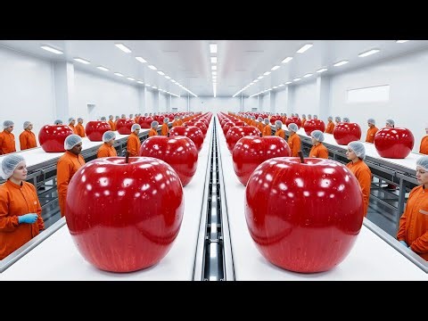 Inside a Modern Apple Factory 🍎 Amazing Sorting & Packing Factory Process