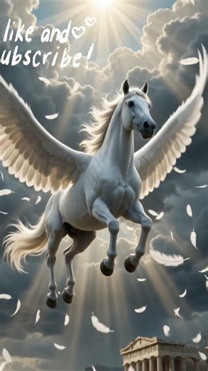 Pegasus: The Flying Horse of Greek Mythology 🐎 #shorts #facts #historicalmyths #history