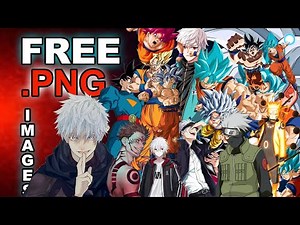 Goku and Other Cool Anime Characters PNG Pack | Free Download