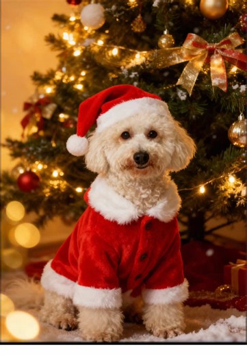 Merry Christmas Arf! Arf! 🐶#feliznavidad #cute #ai #dogsoftiktok #fyp