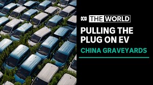 China is the world's leader in clean cars, but many unwanted electric vehicles are ending up in 'car graveyards' across several cities. Linda Lew from Bloomberg News says many companies went under after buying EV fleets. | ABC News