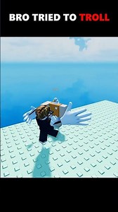 HE TRIED TO TROLL ME 💀 #roblox #robloxshorts #trolling