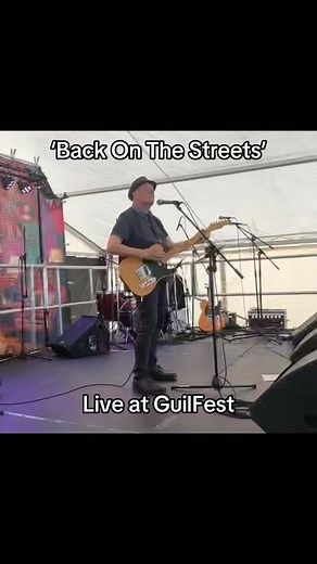 A clip of ‘Back On The Streets’ #live at #guilfest It’s about being back where I grew up where I bought the #sounds of T.Rex & Slade #fyp | Dylan White