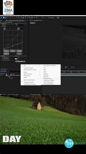 In this tutorial, we're going to learn how to turn Day into Night using After Effects! 🌞#shorts