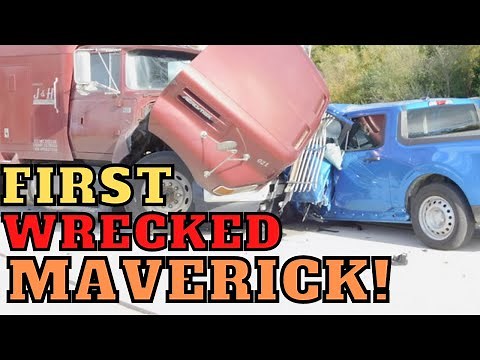 Ford Maverick! First Ever Major Crash! Head On Collision With Semi Truck! Is It A Safe Vehicle?
