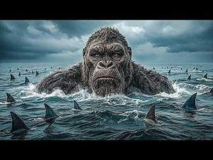 Jab Giant Kong Samundar Me Sharks Se Ghir Gaya( Godzilla x kong 2024 Movie Explained Hindi/Urdu