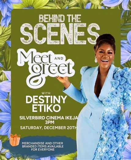 BEHIND THE SCENES Meet & Greet with the STARS, is happening at cinemas near you—and trust me, the energy will be LIT! 🔥 Tomorrow, Saturday, December 20, let’s come out in full force to watch the movie of our time, BEHIND THE SCENES. Lots of gift items will be given out, so don’t miss it! 🎁 UK & IRELAND: BEHIND THE SCENES is showing in select ODEON cinemas (ticket link in bio). #Behindthescenesthemovie #afunkeakindelenetworkproduction. Cc: @destinyetikoofficial @uzor.arukwe @seunpizzle_ @thesca