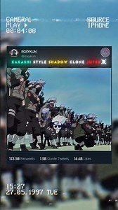KAKASHI STYLE SHADOW CLONE JUTSU ☠️