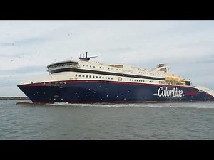 [HD] A very powerful and precise maneuver of Color Line Superspeed 2 on her departure to Larvik